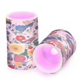 thumbnail image 7 of Yayeee Flameless Candles with Remote Flickering Battery Operated Multi Color Changing, Red Japanese Floral Pattern, 7 of 7