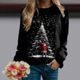 thumbnail image 2 of Futezty Women Christmas Tree Sweatshirt 3D Print Graphic Xmas Sweaters Crewneck Long Sleeve Shirt Pullover, 2 of 6
