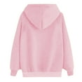 thumbnail image 5 of VgaVtl Pink Hoodies for Women Plus Size Valentines Day Long Sleeve Sweatshirt for Women Pocket Graphic Festivals Pullover Tops, 5 of 5