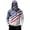 White, variant on Men's UPF Sun Protection Hoodie Long Sleeve Rash Guard US Flag 1776-2026 Print Fishing Hiking Running Quick Dry Tops