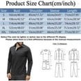 thumbnail image 3 of JTieacloth Mens Button Closure Shirt Men Spring And Autumn Button Round Neck Solid Color Blouse Long Sleeve Pocket Top Bottoming Shirt Blue XL, 3 of 6