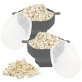 thumbnail image 1 of 2Pcs Microwave Popcorn Maker Reusable Silicone Popcorn Popper with Lid and Handle Collapsible Popcorn Bucket Heat-Resistant Popcorn Popper Bowl Dishwasher Safe for Home Party, 1 of 11
