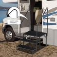 thumbnail image 2 of RV Steps with Handrail, RV Step Stool, Portable Pool Ladder, Heavy Duty Ladder Shelf Outdoor Mobile Home Stairs for Camper/Porch/SPA Pool/Pet Stairs, 2 of 6