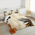 thumbnail image 3 of Homewish Rustic Boho Bohemain Bedding Comforter Set,Modern Aesthetic Artistic Twin Comforter Sets,Gold Brown Bedding Set For Teens,Ultra Soft Home Decor Reversible,2pcs, 3 of 8