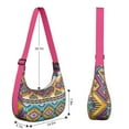 thumbnail image 4 of Vintage Abstract Crossbody Bag for Women Tribal Pattern Corduroy Shoulder Sling Purse Boho Adjustable Strap Bag for Travel Use, 4 of 5