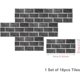 thumbnail image 3 of ZHAOCHENG 18 piezas pegatinas rectangulares Para azulejos gris 30x15 cm, 3 of 5