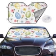 thumbnail image 2 of Haiem Easter Egg3 Car Windshield Sun Shade - Blocks UV Rays Sun Visor Protector, Sunshade to Keep Your Vehicle Cool, Universal Fit SUV Van Sedan-Medium, 2 of 7
