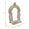 thumbnail image 2 of Coolboss Thiruvachi (4x2.5inch), Brass Metal Prabhavali Hindu Diety Arch Frame, Prabhawal, Prabhai with Stand, peedam, Peeta, for Pooja Abisheka Purpose, Decoration, Varamahalakshmi for God, 2 of 5