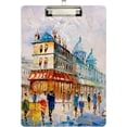 thumbnail image 2 of FMSHPON City Street Clipboard Hardboard Wood Nursing Clip Board and Pull for Standard A4 Letter 13x9 inches, 2 of 7