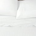 thumbnail image 2 of 600 Thread Count 100% Egyptian Cotton Stripe Pillowcases, 2-Piece Pillowcase Set by Blue Nile Mills, Standard, White, 2 of 3