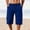 Blue, variant on Men's Quick Dry Athletic Shorts Knee-Length Drawstring Waist Workout Shorts with Pockets for Gym Running Beach