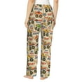 thumbnail image 3 of Xecao Animal Truck Women's Straight Lounge Pajama Pants: The Epitome of Relaxed Sleepwear, 3 of 9