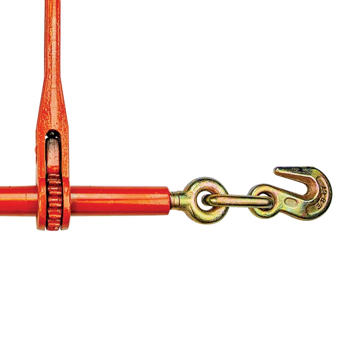 VULCAN Ratchet Binder - Towing J Hook - 5400 Lbs SWL (For 5/16 inch or 3/8 inch Chain)