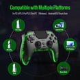 thumbnail image 2 of YUOY Wireless Controller for P5, Remote Game Joystick with RGB LED and Mapped Buttons Compatible with P-5 /Slim/Pro/PC, 2 of 8