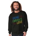 thumbnail image 5 of Shine Embrace Autistic Awareness Sweatshirt for Men or Women Brisco Brands S, 5 of 6
