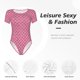thumbnail image 4 of Fotbe Fish Scales Body de Mujer con Cuello Redondo y Mangas Cortas, Sin Mangas Ajustado, Suave, Cómodo y Básico-XX-Large, 4 of 7