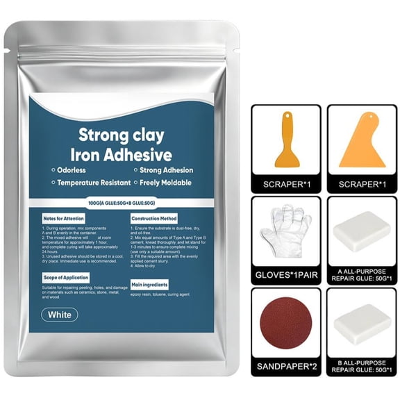 High-Strength Multi-Purpose Repair Clay, High-Strength Multi-Purpose Repair Putty for Various Materials, It Can Fill Cracks, Holes and Perform Surface Repairs