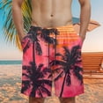 thumbnail image 2 of NIEWTR Mens Casual Shorts Stretch Joggers Casual Shorts for Men Drawstring Shorts with Multi Pockets Sports Shorts Men's Summer Shorts M,Orange, 2 of 5