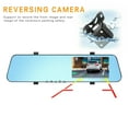 thumbnail image 3 of RKZDSR 1080P Dual Lens Dash Cam, 4.3 Inch Rearview Mirror Monitor, Night Vision Auto Recorder for Front and Rear Parking Safety, 3 of 9