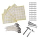 thumbnail image 5 of 260 mechas de vela de 15 cm, 100 pegatinas de cinta de doble cara, 50 conchas de vela, 10 soportes para mechas de acero inoxidable, carcasa de aluminio de 23 g, color amarillo, 5 of 14