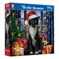 thumbnail image 3 of Ceaco 550-Piece Tis the Season Lisa Parker Santa Paws Interlocking Jigsaw Puzzle, 3 of 3