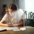 thumbnail image 2 of Dorm room essentials, Cell Phone Bracket Folding Desk Lamp Students Study Eye- Desk Lamp USB Rechargeable LED Small Desk Lamp Night Light, 2 of 6