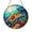 Acrylic 3.5 Inch, variant on Fantasy Sea Turtle Stained Glass Suncatcher, Ocean Reef Scene Window Hanging Art, Marine Animal Decor, Coastal Nature Window Decoration, Gift for Ocean and Wildlife Lovers