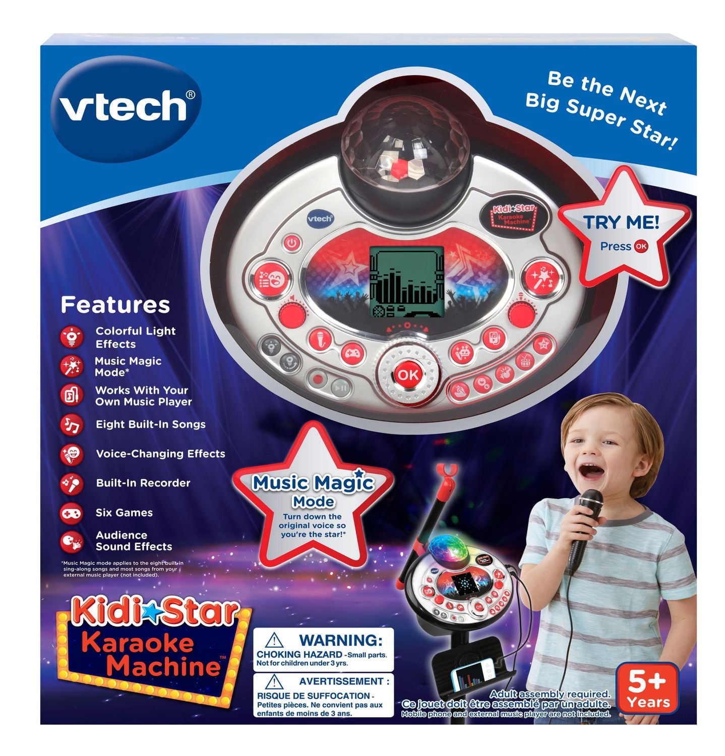 VTech Kidi Star Karaoke Machine- English Version, Ages 5+