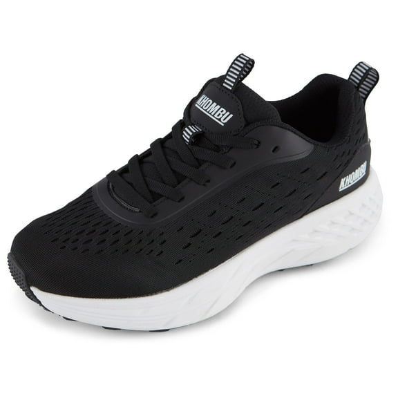 Khombu Women's Cohos Sneaker, Black/White, 9.5