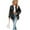 Black, variant on Women's Denim Outerwear Clothing Jean Jacket Decorative Pocket Long Sleeve Coat for Female
