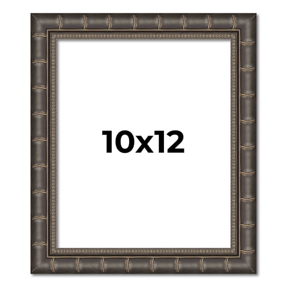 10x12 Frame Black Bamboo Solid Wood Picture Frame Width 1.5 Inches | Interior Frame Depth 0.5