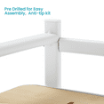 thumbnail image 6 of Home Zone Living 5 Tiers Tall and Slim Storage Racks, Multipurpose, White, 6 of 9