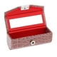 thumbnail image 2 of Caja Retro Del Lápiz Labial de La PU Organizador Cosmético de de La Joyería Del Espejo para - color marrón Yinane Estuche para lápiz labial con espejo, 2 of 7