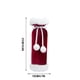 thumbnail image 3 of Set de fundas para botellas de vino navideño - Decoraciones de terciopelo navideño para restaurantes y fiestas en casa, bolsas de botellas de poliéster de 27x12cm, 3 of 6