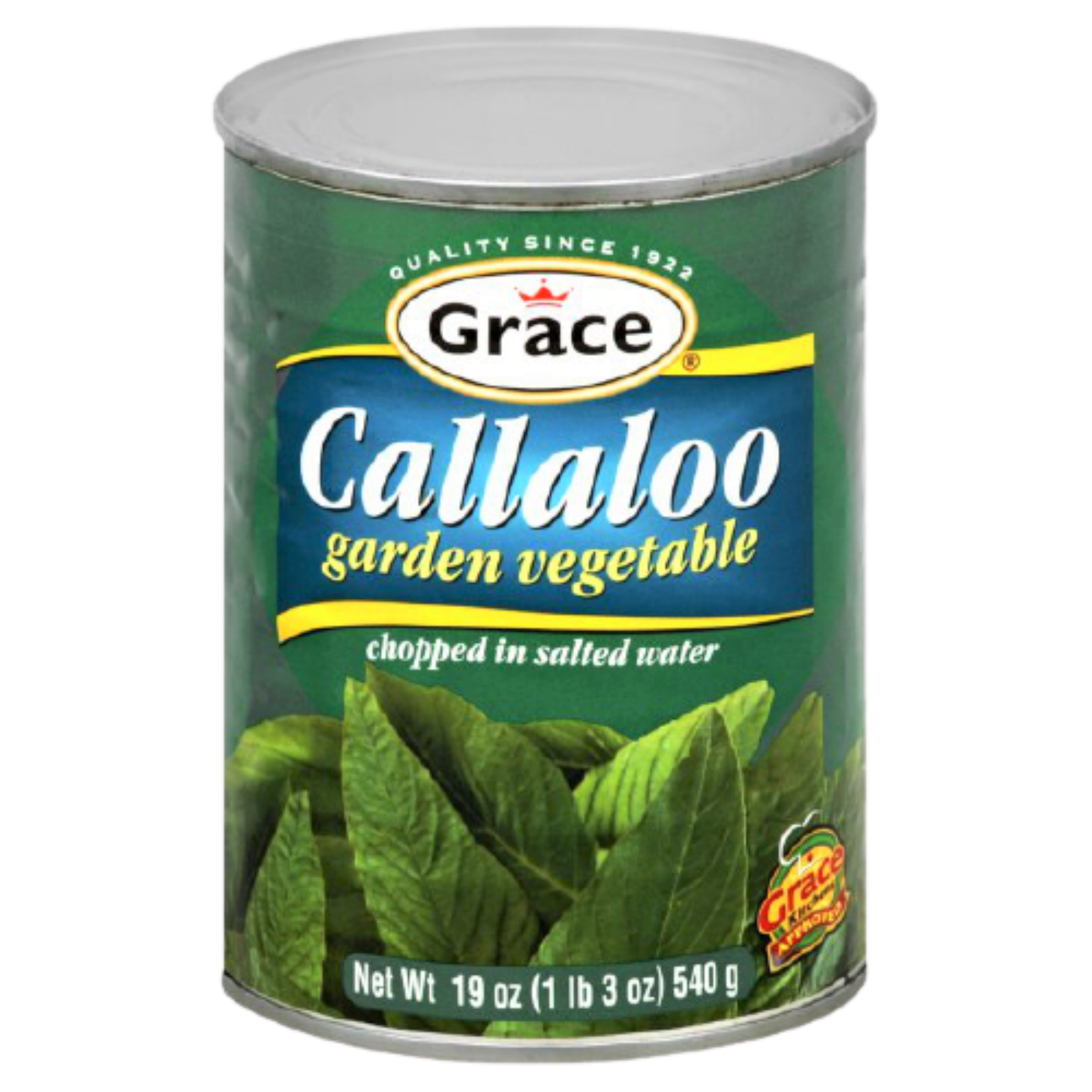 Grace Callaloo - Jamaica's Staple Garden Vegetable 19oz Can (3 Pk)