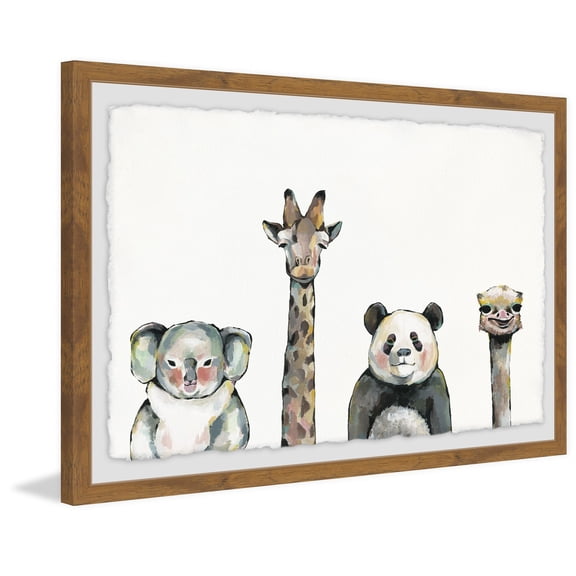 Cute and Cuddly Framed Painting Print