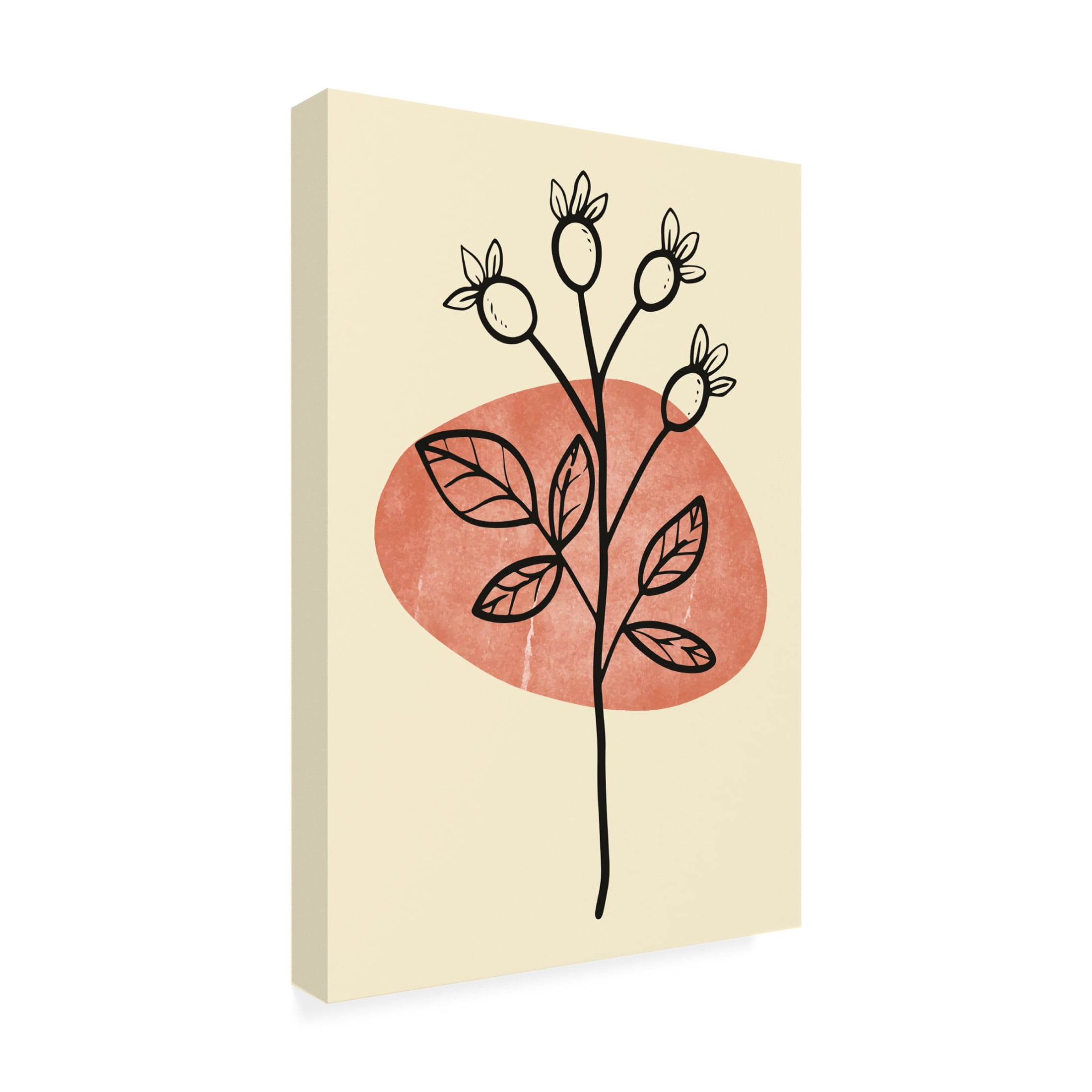 Trademark Fine Art jay stanley Minimal Flower Expression 1 Canvas Wall Art