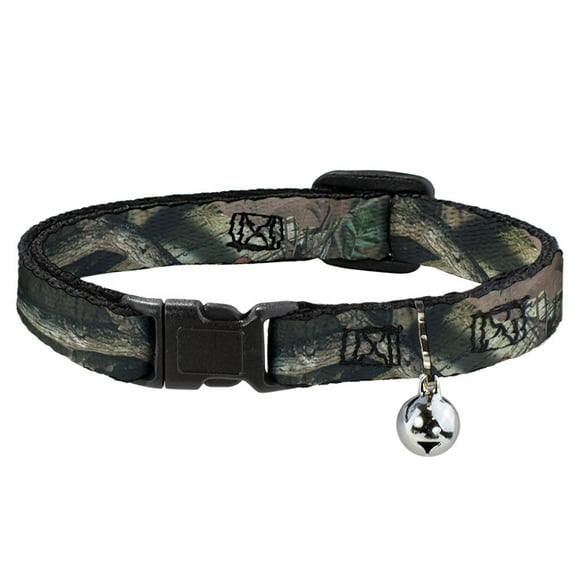 Mossy Oak Cat Collar, Breakaway Collar with Bell, Mossy Oak Break Up Infinity, 8.5 to 12 Inches 0.5 Inch Wide