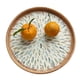 thumbnail image 1 of Bandeja redonda de mimbre con incrustaciones de nácar, bandeja de mimbre for servir con base de madera for pan y frutas, 1 of 7