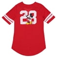 thumbnail image 2 of Camiseta Disney de béisbol para mujer con diseño de Mickey y Minnie Mouse, 2 of 6