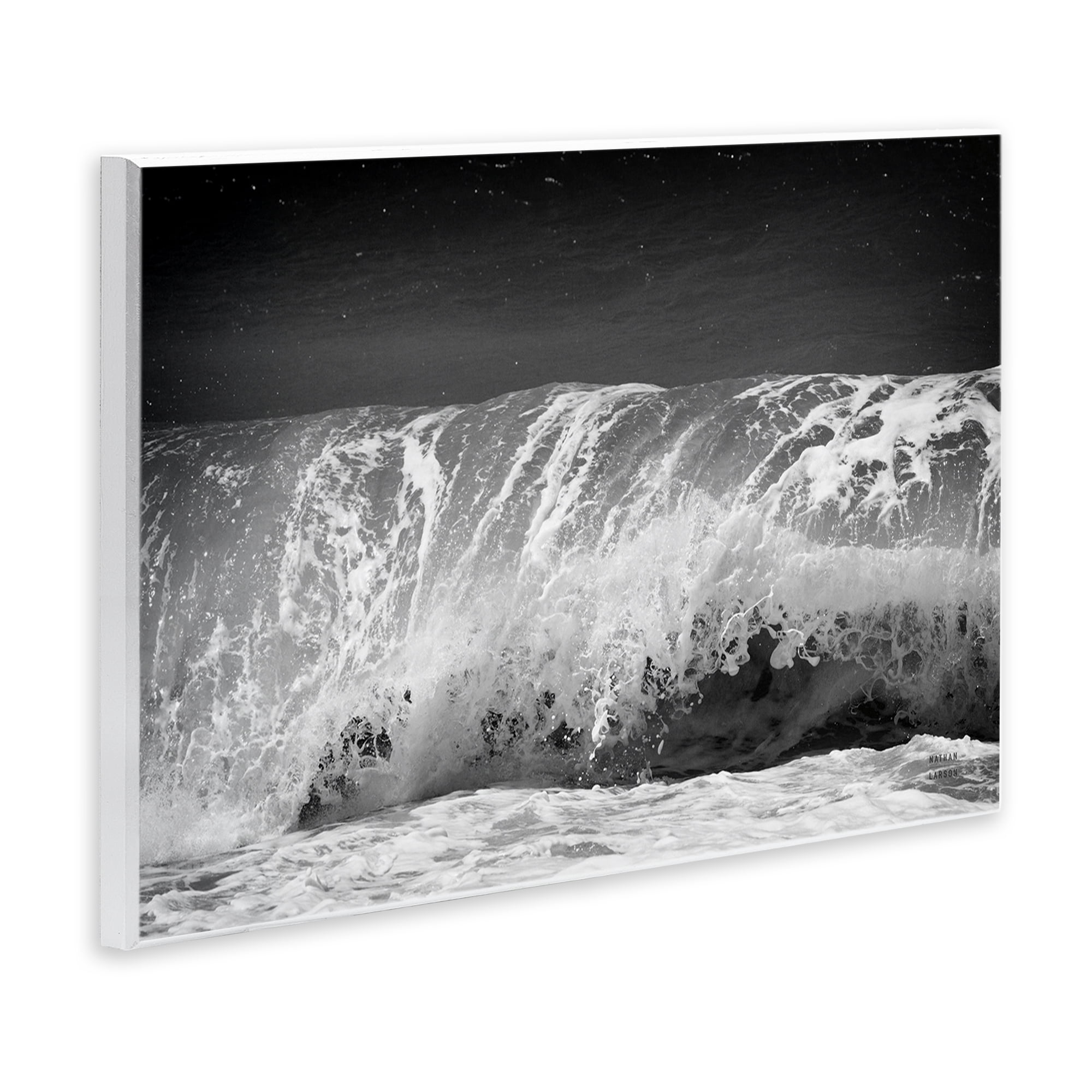 Stupell Industries Rolling Waves Night Sky Landscape Photography Unframed Art Print Wall Art, 15 x 10