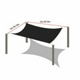 thumbnail image 3 of Hvmvliv Shade Sail Sun Shade Sail Hdpe Sun Shade Outdoor Sunshade Swimming Pool Sun Awning Sunshine Protection Rectangle Shade Sunshine Block for Patio Garden Outdoor Facility Black, 3 of 9