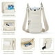 thumbnail image 3 of Cuerpo Cruzado Acolchado para Mujeres Botella Hombro Con Bolsillos Suaves () Blanco, 3 of 9