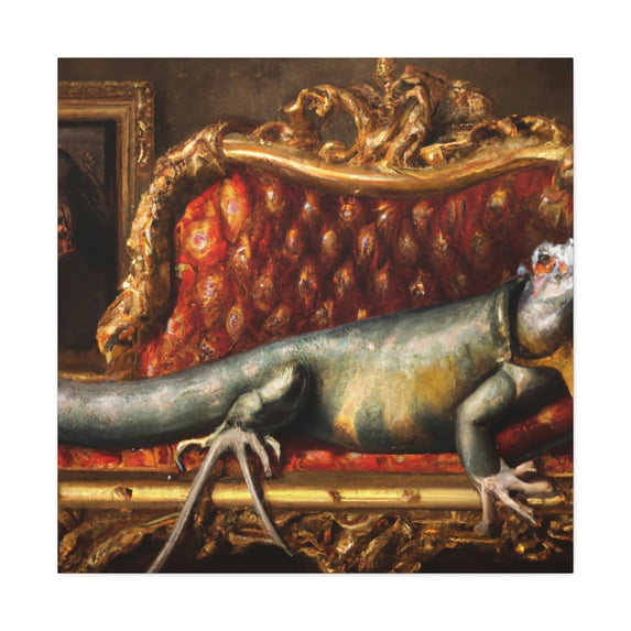 Reptiles in Rococo - Canvas