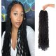thumbnail image 1 of Extensiones de cabello sintético suave pre-enrollado de 76 cm (30 pulgadas) para trenzas tipo Faux Locs, paquete de 6 unidades, color negro natural 1B., 1 of 5