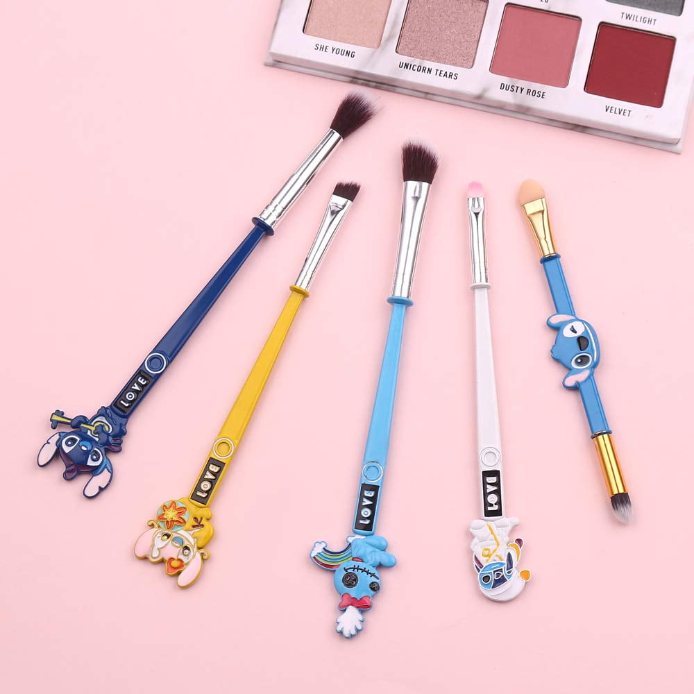 Anime Stitch Makeup Brush Set Creative Cute Interstellar Baby Theme Fairy Makeup  Brushes For Women Teen Girls