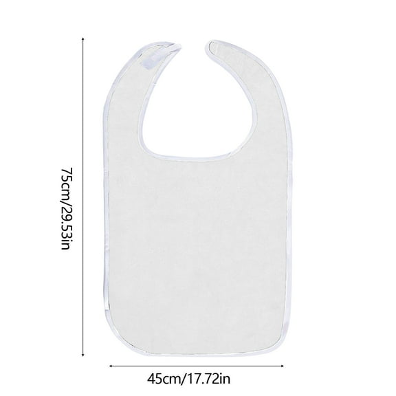 Adult Bib Adult Bib Eating Protector Cloth 29x17 Inches Washable Adjustable Hook Loop Closure for Elderly Seniors Home Care Disabled Clothing Guard Eating Protector