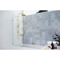 thumbnail image 4 of Glass Warehouse GW-BF-27.5-MB Vela 58-1/4" High X 27-1/2" Wide Shower Screen Frameless Tub, 4 of 7
