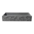 thumbnail image 4 of ALFI brand ABCO24R 24" Solid Concrete Chiseled Style Above Mount Vessel Sink, 4 of 7