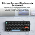 thumbnail image 3 of iBlancod iBlancod YK84 Compact Wireless Keyboard with 2.4G & Bluetooth, 84-Key Low Profile Mechanical Design, Black, 3 of 6
